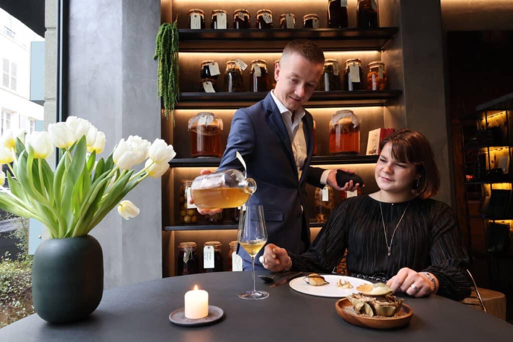 Restaurant qui propose des accords mets et softs, des plats avec des boissons non alcoolisés.