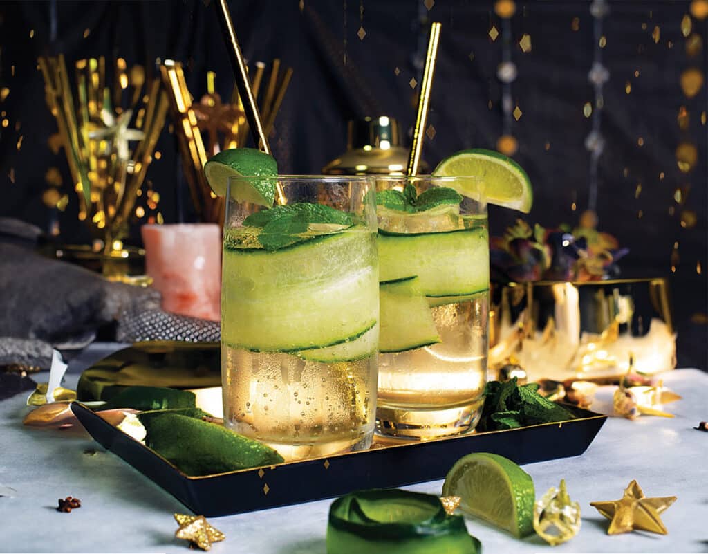Mocktail spécial Saint- Valentin "Blanc de Lune" à base de Djin Passion sans alcool